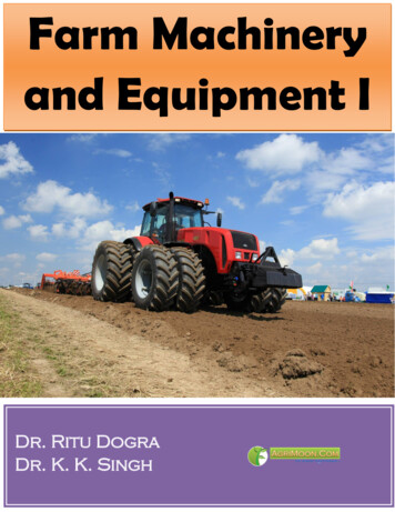 Farm Machinery And Equipment I - AgriMoon