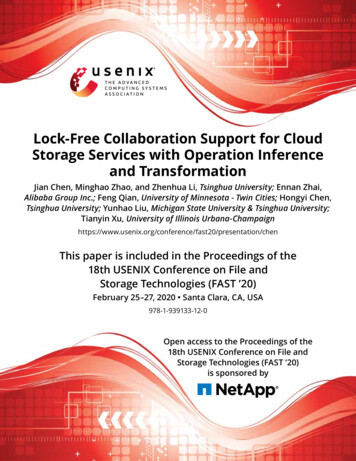Lock-Free Collaboration Support For Cloud Storage Services With .