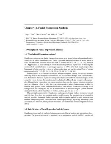 Chapter 11. Facial Expression Analysis