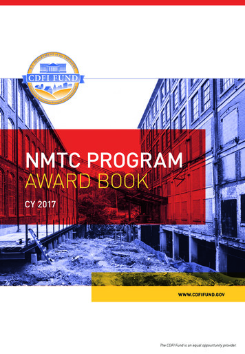 2017 NMTC Program Award Book - Community Development Financial .