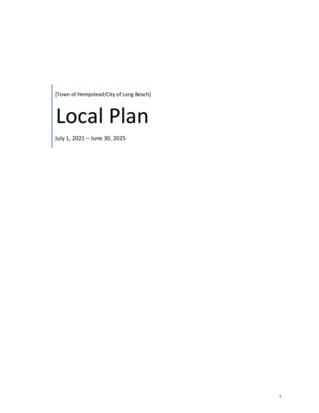 Town Of Hempstead/City Of Long Beach Local Plan