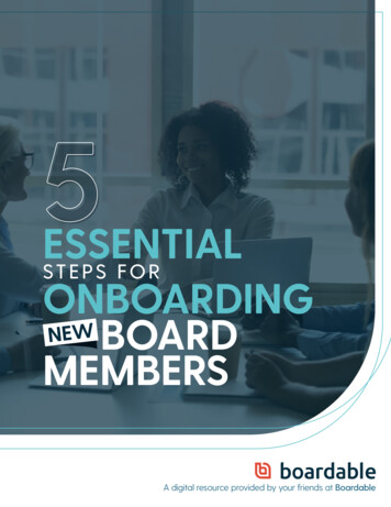 5 Essential Steps To Onboarding New Board Members