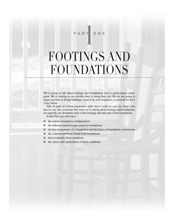 FOOTINGS AND FOUNDATIONS - MyBasementDigout