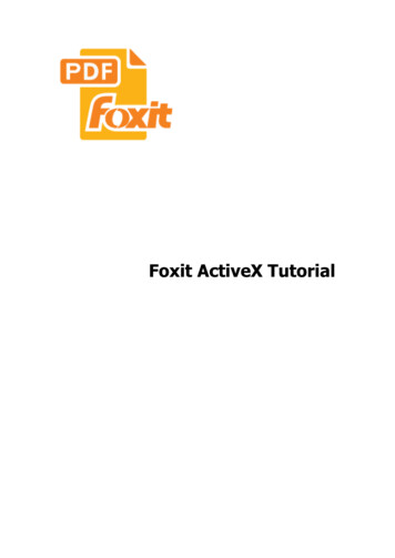 Foxit ActiveX Tutorial
