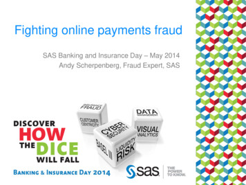 SAS Banking And Insurance Day May 2014 Andy Scherpenberg, Fraud Expert, SAS