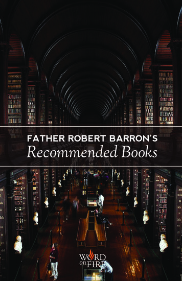FATHER ROBERT BARRON’S Recommended Books - Word 