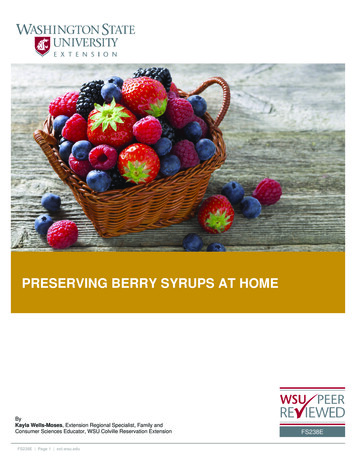 PRESERVING BERRY SYRUPS AT HOME - S3.wp.wsu.edu
