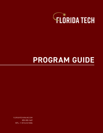 PROGRAM GUIDE - Florida Tech Online