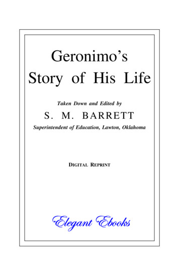 Geronimo's Story Of His Life - Ibiblio