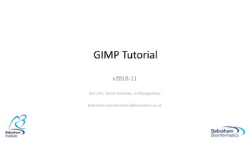 GIMP Tutorial - Babraham Institute