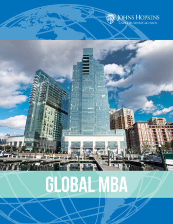 Global MBA - Carey Business School