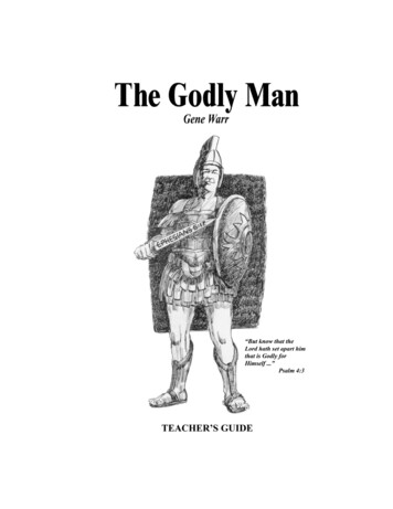 Teacher's Guide THE GODLY MAN - Discipleship Library