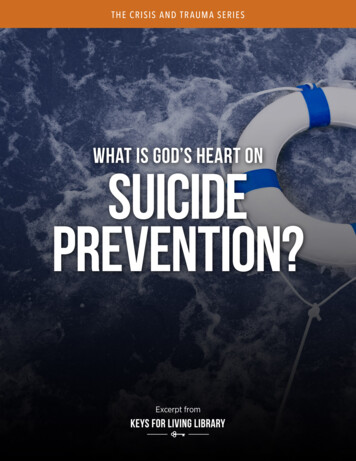 What Is God’s Heart On Suicide Prevention?