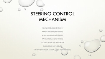 STEERING CONTROL MECHANISM