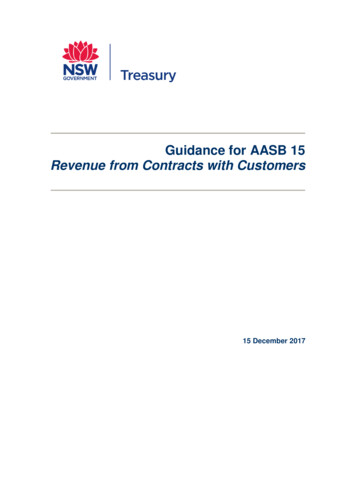 Guidance For AASB 15 Revenue From Contracts With Customers