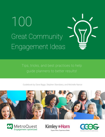 100 Great Community Engagement Ideas - MetroQuest