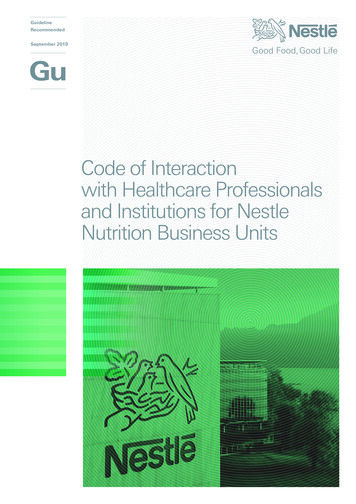 Code Of Interaction With Healthcare Professionals And .