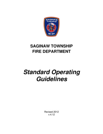 Standard Operating Guidelines - Revize