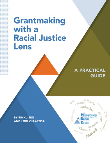 Grantmaking With A Racial Justice Lens