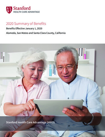 Benefits Effective January 1, 2020 Alameda, San Mateo And . - Connecture