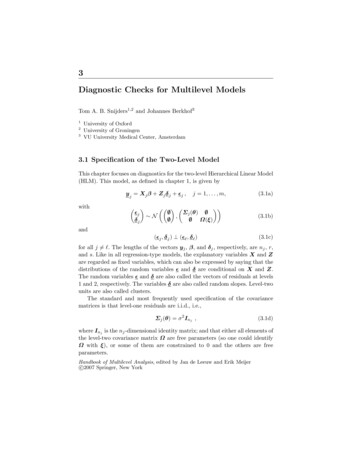 3 Diagnostic Checks For Multilevel Models - University Of Oxford