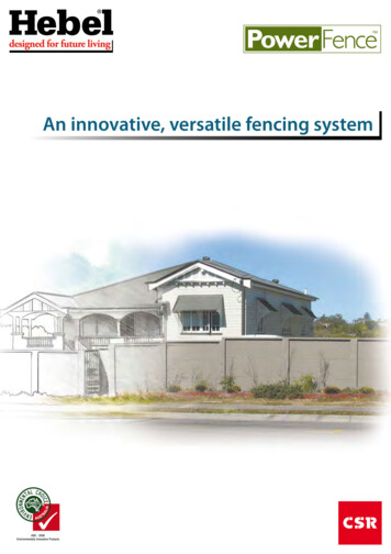 An Innovative, Versatile Fencing System - Amazon S3