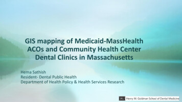 GIS Mapping Of Medicaid-MassHealth ACOs And Community .