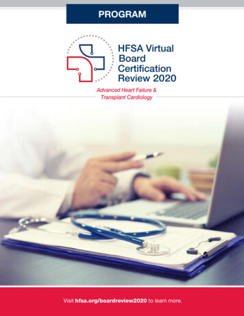 HFSA Virtual Board Certification Review 2020