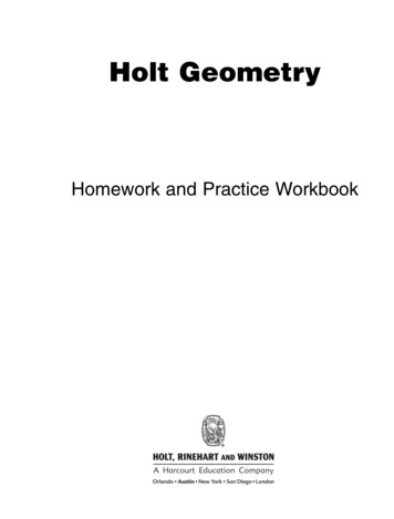 Holt Geometry - Algebra 1