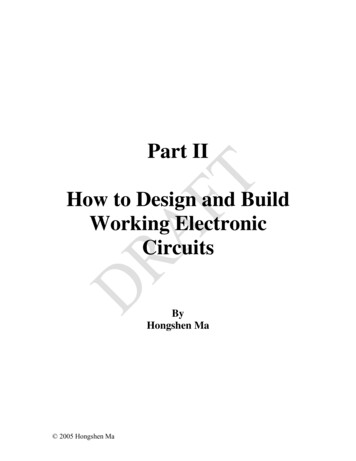 Part II How To Design And Build Working Electronic Circuits