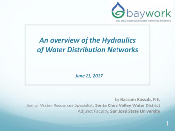 An Overview Of The Hydraulics Of Water Distribution Networks