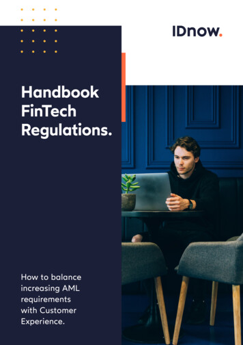 Handbook FinTech Regulations. - IDnow