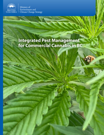 Integrated Pest Management For Commercial Cannabis In BC