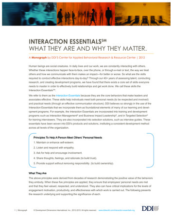 Interaction Essentials: What They Are And Why They Matter