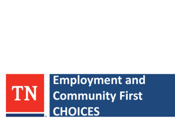 Employment And Community First CHOICES