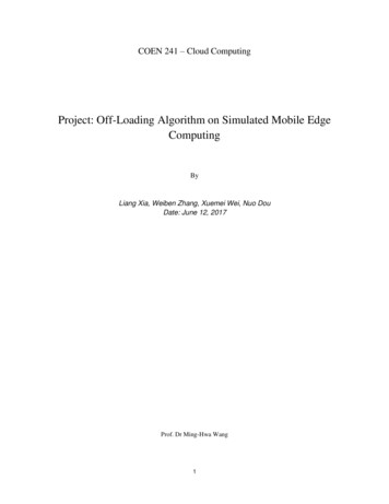 Project: Off-Loading Algorithm On Simulated Mobile Edge Computing