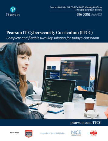 Pearson IT Cybersecurity Curriculum (ITCC) - Pearsoncmg 