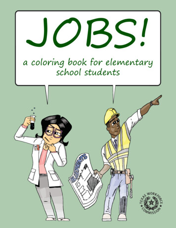 JOBS! A Coloring Book For Elementary School Students