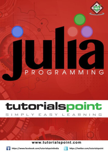 Julia Programming Language - Tutorials Point