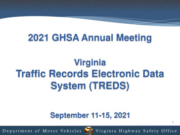 Virginia Traffic Records Electronic Data System (TREDS)