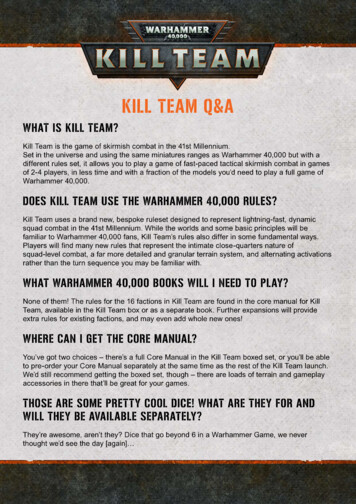 KILL TEAM Q&A - Warhammer Community