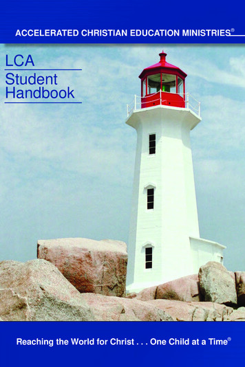 LCA Student Handbook - Lcaed 