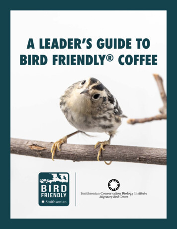 A Leader's Guide To Bird Friendly Coffee