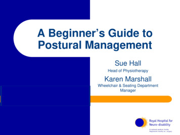 A Beginner’s Guide To Postural Management