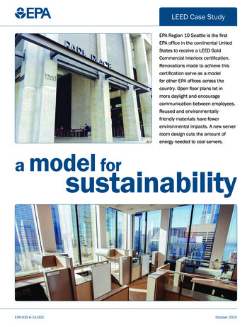 A Model For Sustainability - US EPA