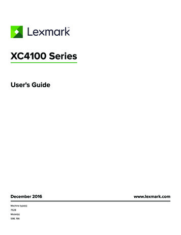 Lexmark XC4140 User Guide - High Tech Office Systems