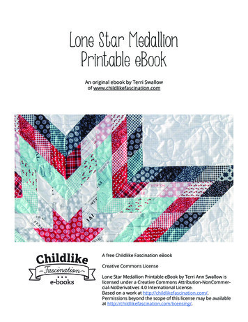 Lone Star Medallion Printable EBook - Childlike Fascination