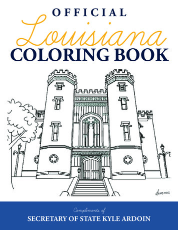 Louisiana Coloring Book - Louisiana Secretary Of State
