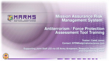 Mission Assurance Risk Management System - Alion Science