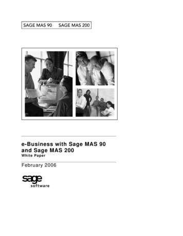 Sage MAS 90-200 Ebusiness White Paper